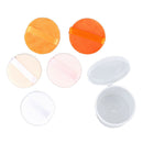 5Pcs Cotton Makeup Powder Puff with Rayon Ribbon Blush Powder Blending Puff