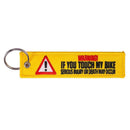 If You My Bike Keychain Embroidery Luggage Tag Key Chain_Ring