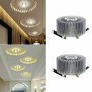 3W LED Aluminum Ceiling Light Fixture White Pendant Light Chandelier K9R8 L D4P5