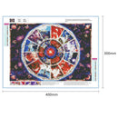 5D DIY Full Drill Diamond Painting 12 Constellation Cross Stitch Embroidery