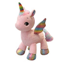 Cute Rainbow Unicorn Horse Plush Soft Toys for Kids Girl Birthday Gift Pink