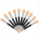 12Pcs Makeup Double-end Eye Shadow Eyeliner Brush Sponge Applicator Tool JClj