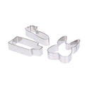 3pcs Stainless Steel Biscuits Mold Toothpaste Toothbrush Tooth Cake Cutter