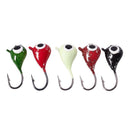 5PCS/Lot Winter Ice Fishing Hook Lure Quality Mini Metal Bait Fish 1.9Cm 2.