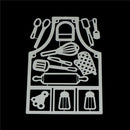 14pcs Kitchen Tools Metal Cutting Dies For DIY Scrapbooking Album Paper Card B&X