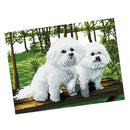 11CT Animals Dogs Stamped Cross Stitch Kits for Adults Patterns DIY Home