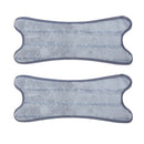 1 Set 2 Pcs Fiber Flat Mop Head Floor Cleaning Cloth X Type Replace Cloth M
