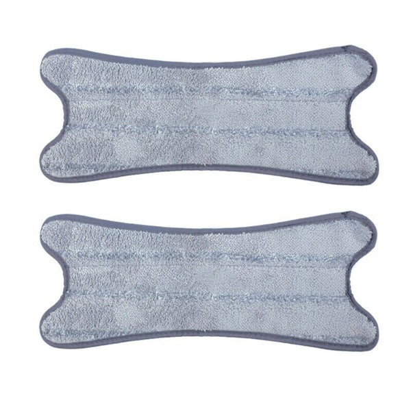 1 Set 2 Pcs Fiber Flat Mop Head Floor Cleaning Cloth X Type Replace Cloth M