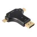 USB-C & Displayport & Mini DP 3 in 1 To HDMI Female Adapter Type C 4K 2K Fo