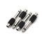 4Pcs RCA Female to 1/4" 6.35mm Male Mono Audio Adapters Connectors PlugsLJ