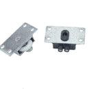 2Pcs/set Nylon Wheel Wear Resistant Closet Wardrobe Roller Sliding Thicken Y5Q1