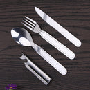 4 in 1 Portable Spoon Fork Knief Opener Camping Outdoor Picnic Tableware