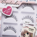 IHW-57 5 pairs Eye lashes Messy Cross Long False eyelashes