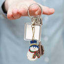 4pcs DIY Full Drill Special Shaped Christmas Diamond Painting Key Chain