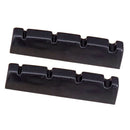 2 Pieces Slotted Nuts For 4 String Guitar Bass Replacement Parts Black