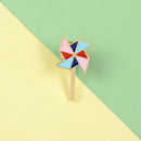 Colorful Windmill Brooches Badges Clothing Cartoon Enamel Shirt Lapel Pins  A