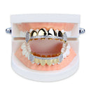 Crystal Rhinestone Teeth Grills Caps with 6 Top and 6 Bottom Grill Set Hip Hop
