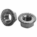 Diameter M10x1.5mm 304 Stainless Steel Serrated Hex Flange Nuts 12pcs G4Y7