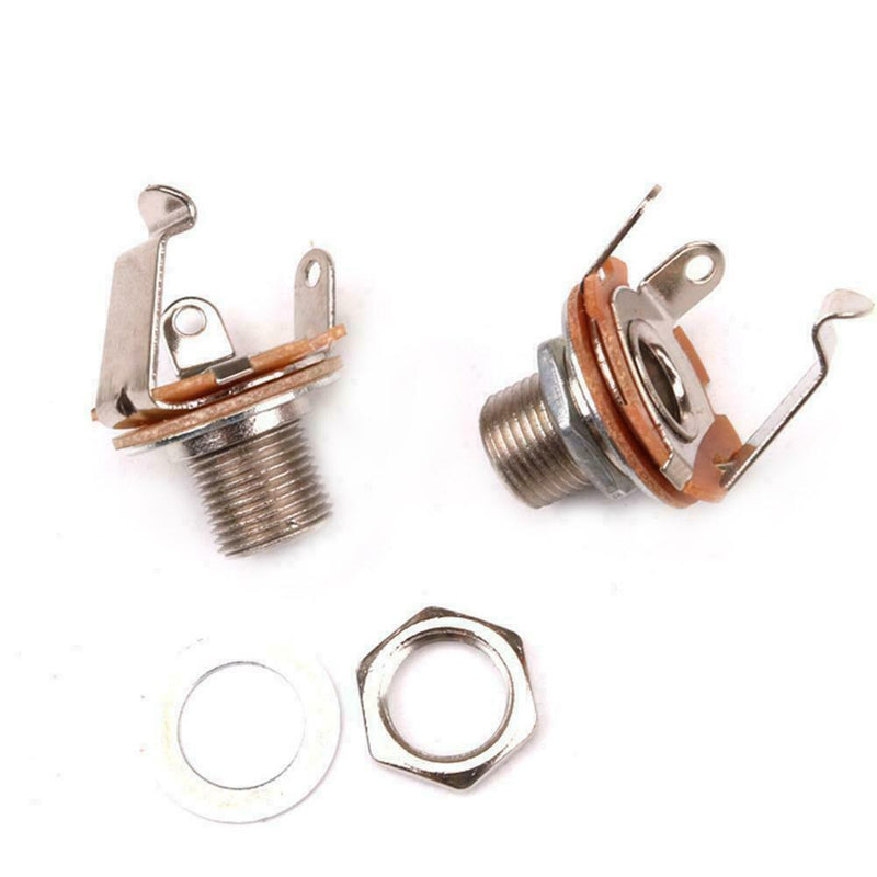 1/4 6.35mm 2-Conductor Mono Chassis Guitar Jack Input New Output Z8Q2