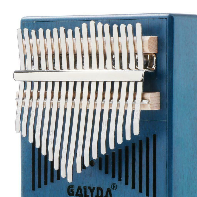 2020 New Kalimba 17 Key Thumb Piano Mbira with Bag Tuner Hammer Blue