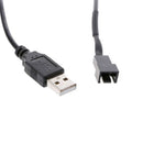 Black usb 2.0A male to 4-pin connector adapter cable for 5v computer pc fan XP