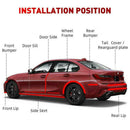Carbon Fiber Car Door Plate Sill Scuff Cover Car Threshold Strip Decoration Z0W1