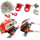 Lifting Jack Chain Shackle + Tow Hook Buckle for 1/10 RC Axial SCX10 D90 Car