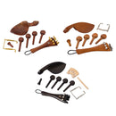 15Pcs/Set Ebony Violin Musical Instrument Parts Chinrest Pins