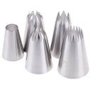 5* Large Russian Icing Piping Pastry Nozzle Tips Cake Decorating Tool Nozzles FT