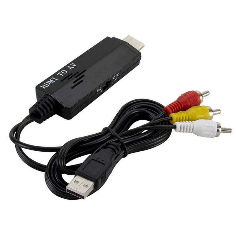 1080P HDMI to RCA Convert Cable Male to 3RCA AV Composite Male Adapter Cord