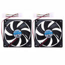 2pcs 120mm 120x25mm 12V 4 Pin DC Brushless PC Computer Case Cooling Cooler Fan