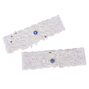 2pcs/set Women Wedding Leg Ring Garter White Lace Bride Garters Belt Fashion  Gw