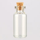 50x Mini Empty Clear Glass Bottle With Cork Small Tiny Vials Jars Transparent ne