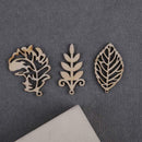 10pcs Wood Chips Mixed Leaves Home Decor DIY Handmade Accessories