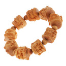 Wooden carved bracelet of eighteen Rohan for peace or lucky