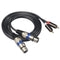 Hifi Audio Cable 2 Rca Male to Xlr 3 Pin Female Mixing Console Amplifier Du M3F3