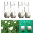 4x 15m/49ft Garden Planting Tomato Hooks Vegetable Support Clips For Planting