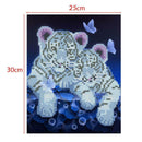 2 Tigers 5D Diamond Painting Craft Embroidery DIY Cross Stitch Home Decor