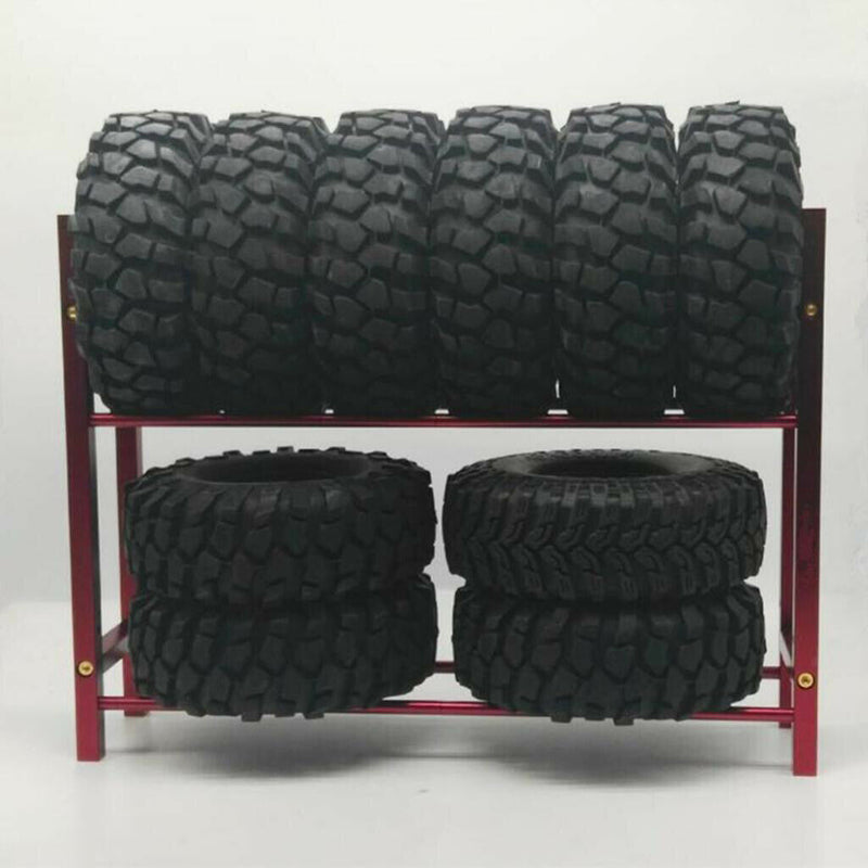 1/10 Scale Metal RC Tire Tyre Rack Garage Accessories for Drifts, Truck, Buggy,