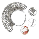 Metal Finger Gauge Ring Sizer Wide Band Graduated 1-13 Finger Measuring Siz Q2O3