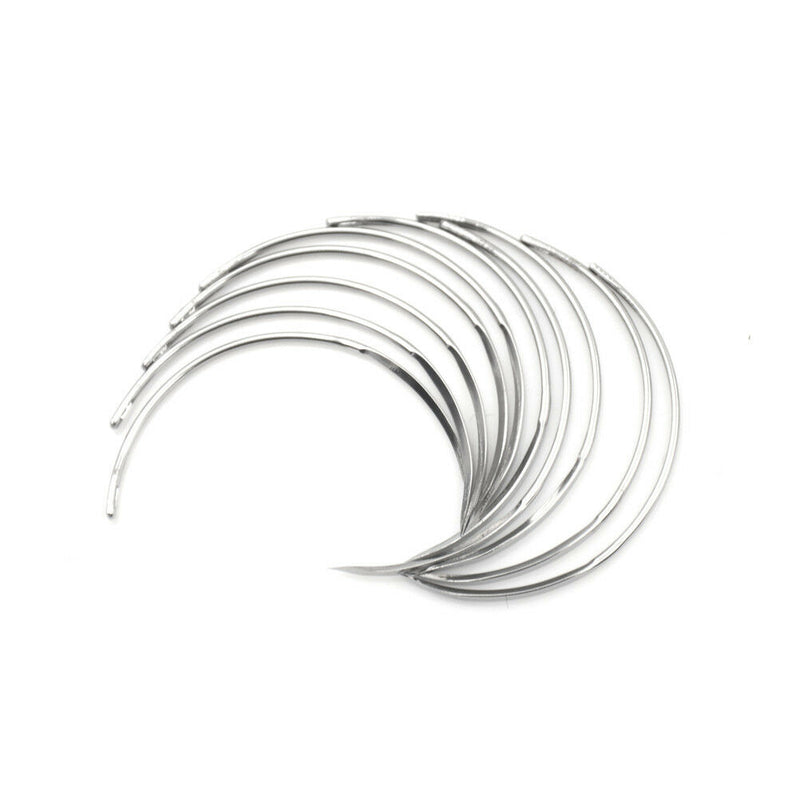 10Pcs Metal 8*28 Corner Medical Needle Suture Surgical Tool Double Eyelid  CGH,a