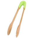 Bamboo Bread Kitchen Tongs Food Bbq Tool Wooden Clamp Food Clip Home Decora S7O5