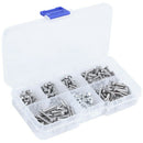 230Pcs M3 Stainless Steel Hex Hex Drive Button Head Socket Cap Bolts Screws W3T9