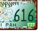 Mississipi Car License Retro Metal Tin Sign Plaque Picture Bar Pub Man Cave