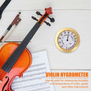 Aluminum Alloy Round Temp Humidity Meter for Guitar Musical Instrument Care Tool
