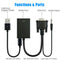 1080P VGA Male To HDMI Output Convert Adapter HD+ Audio TV AV HDTV Video JZP