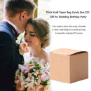 50pcs Thick Kraft Paper Bag Candy Box DIY Gift for Wedding Birthday Party