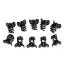 Gleader 10 Mixed Small Plastic Black Hair Clips Claws Clamps