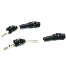 2Pcs Black Axle Transmission Drive Shaft for 1:12 Feiyue FY03 4WD Desert Car