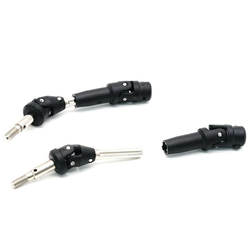 2Pcs Black Axle Transmission Drive Shaft for 1:12 Feiyue FY03 4WD Desert Car